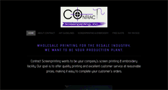 Desktop Screenshot of contractscreenprintinginc.com