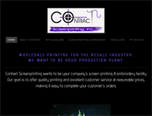 Tablet Screenshot of contractscreenprintinginc.com